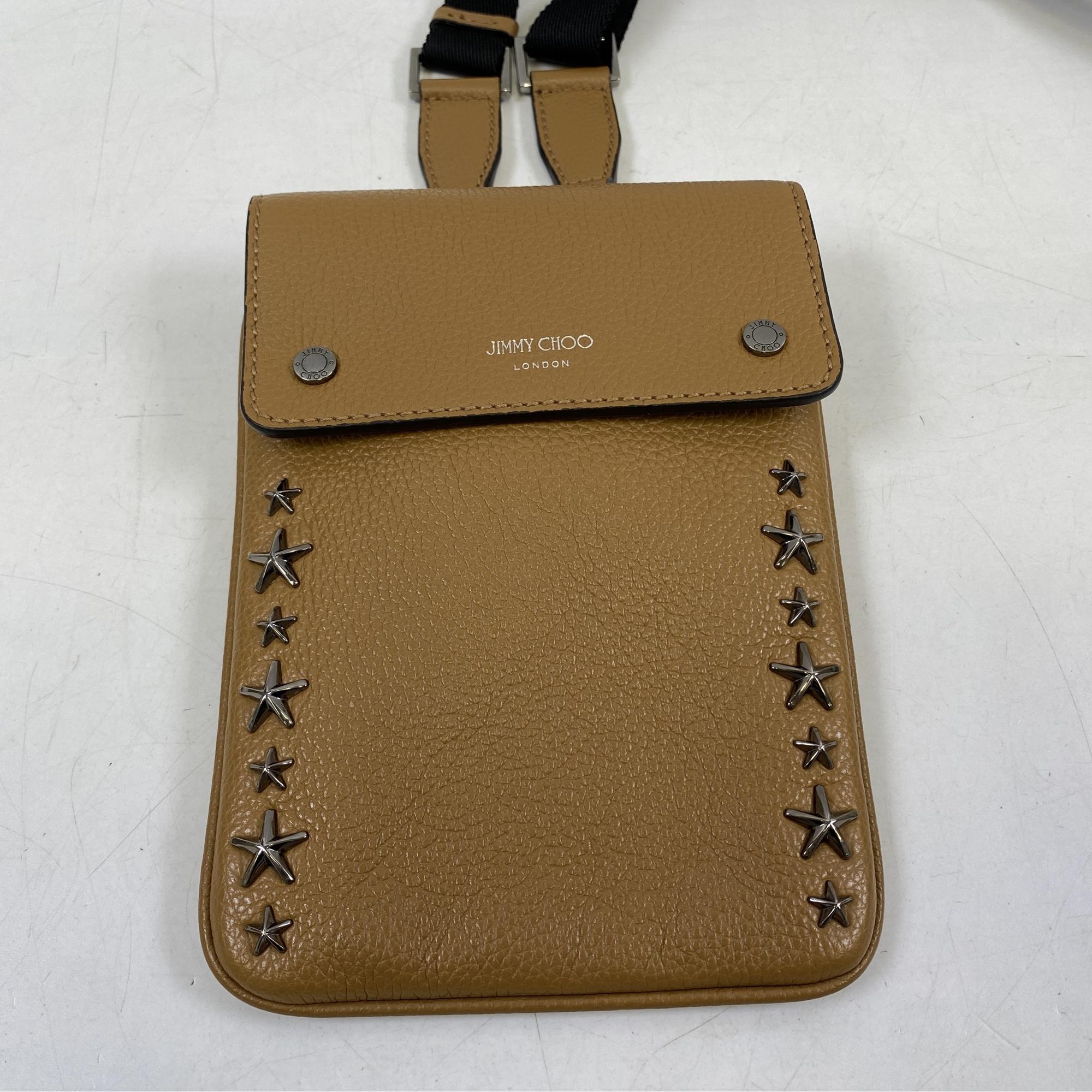 バッグ ジミーチュウ ピンクベージュ ハンド ショルダーバッグ スター