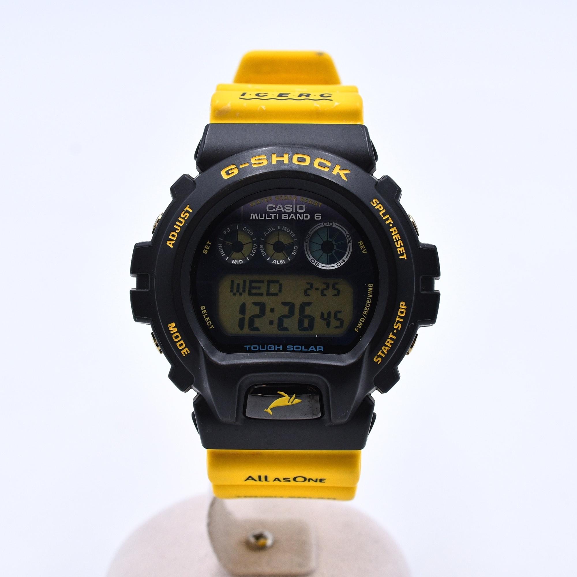 カシオ G‐SHOCK イルカクジラモデル デジタル文字盤 SS×ラバー