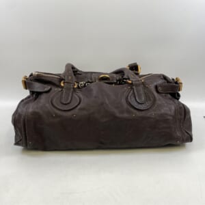 クロエ パディントン ハンドバッグ ブラウン レザー