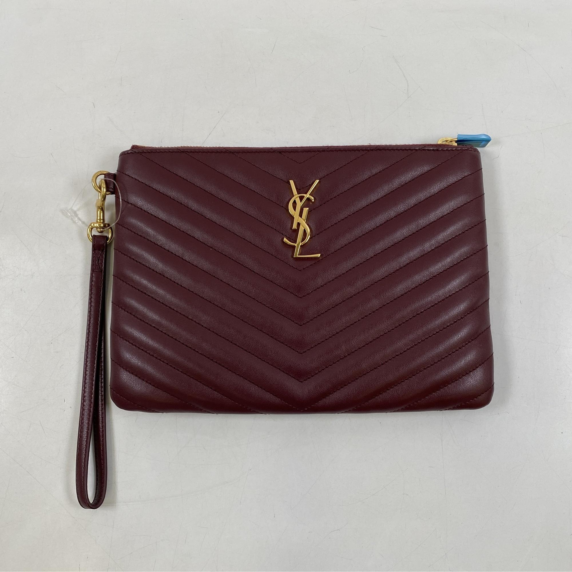 サンローラン カサンドラ クラッチバッグ ボルドー レザー 379039 買取