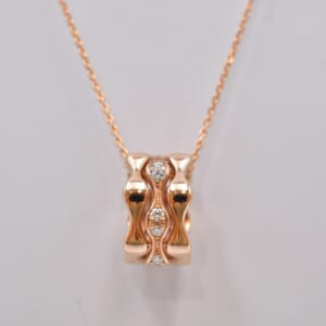 タサキ ラベッロ ダイヤ ネックレス 750PG 0.20ct