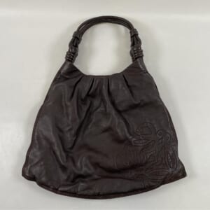 ロエベ トートバッグ ブラウン レザー