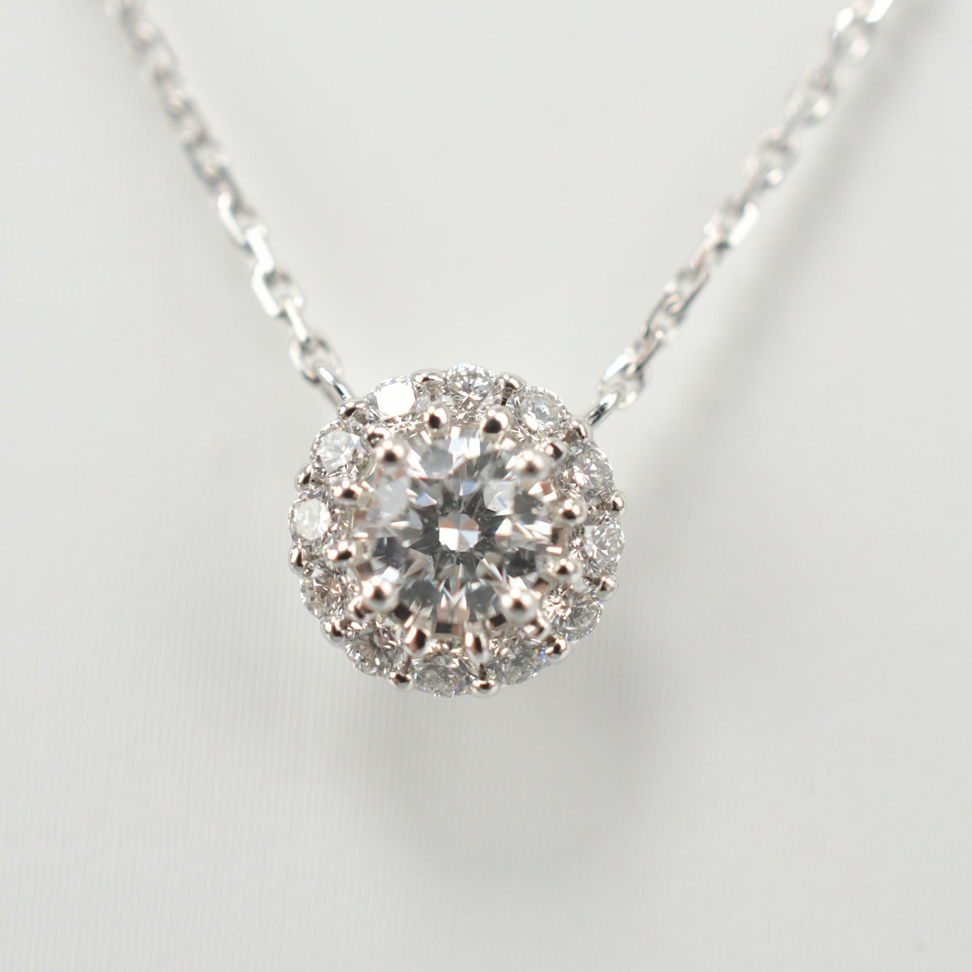 グラフ グラフ アイコン ダイヤネックレス Au750WG 0.18ct F/IF GP82620 ABランク