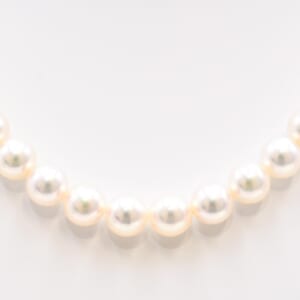 ミキモト Mチャーム ベストオブベスト パールネックレス 7.5mm Pt999/K18