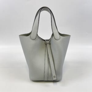 エルメス ピコタンロック18 ブルーペール トリヨンクレマンス SV金具 W刻印
