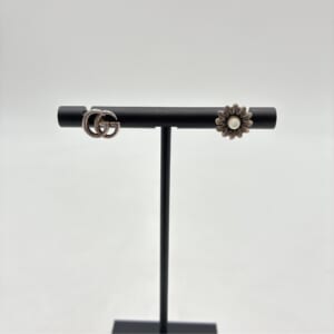 グッチ フラワー/ダブルGピアス SV925