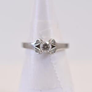 カルティエ ダイヤリング Pt950 0.23ct