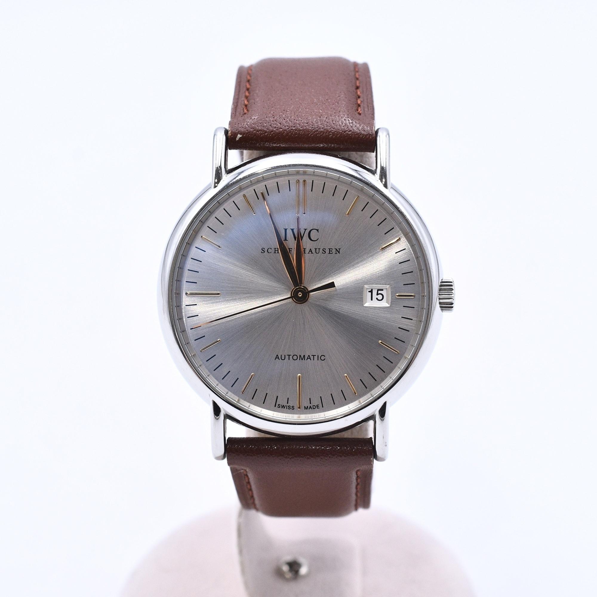 IWC ポートフィノ シルバー文字盤 SS×革/AT Bランク