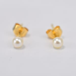 ミキモト パールピアス K18 3.5mm