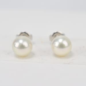 ミキモト パーりピアス K18 7.8mm