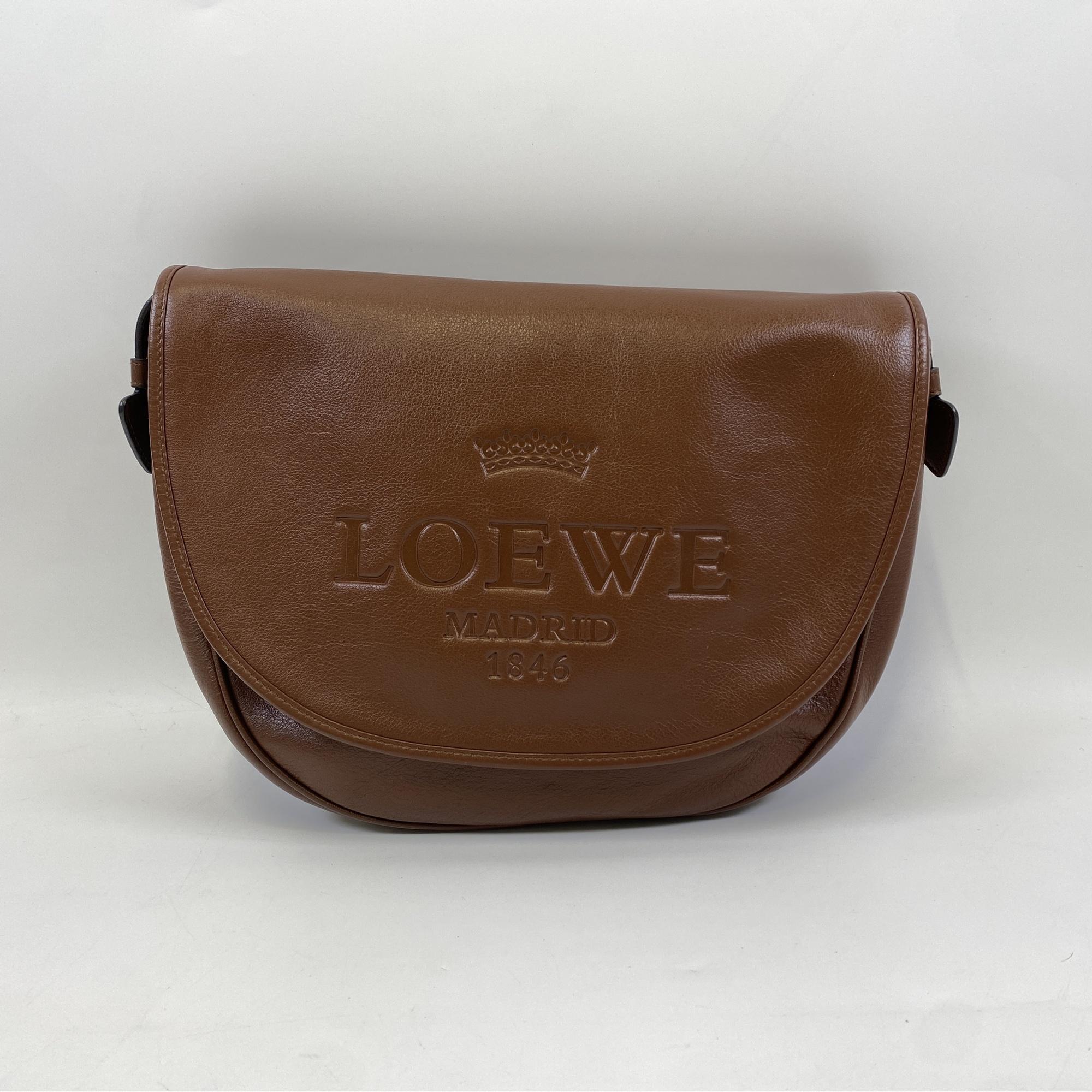 【LOEWE ロエベ ヴィンテージ ハンドバッグ ブラウン レザー 保存袋付き】 ロエベ ヴィンテージ ショルダーバッグ ブラウン レザー 買取実績