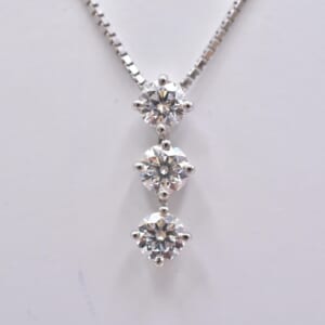 ダイヤネックレス K18WG 1.007