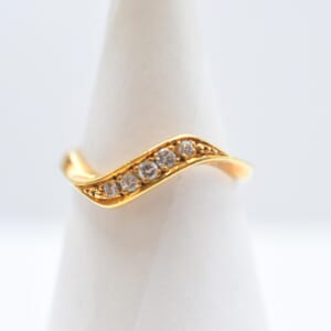 ミキモト ダイヤ リング K18 0.10ct