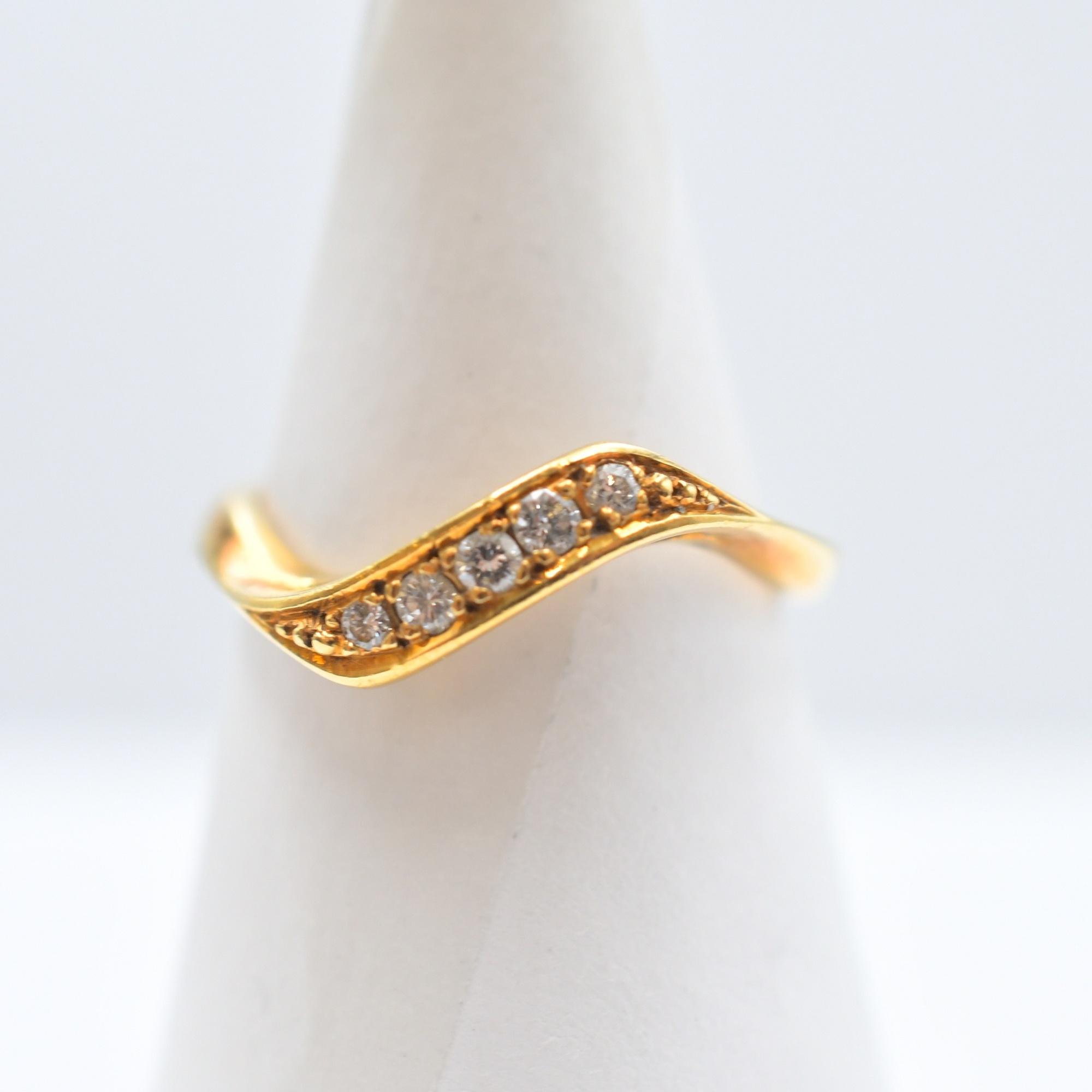ミキモト ダイヤ リング K18 0.10ct Bランク