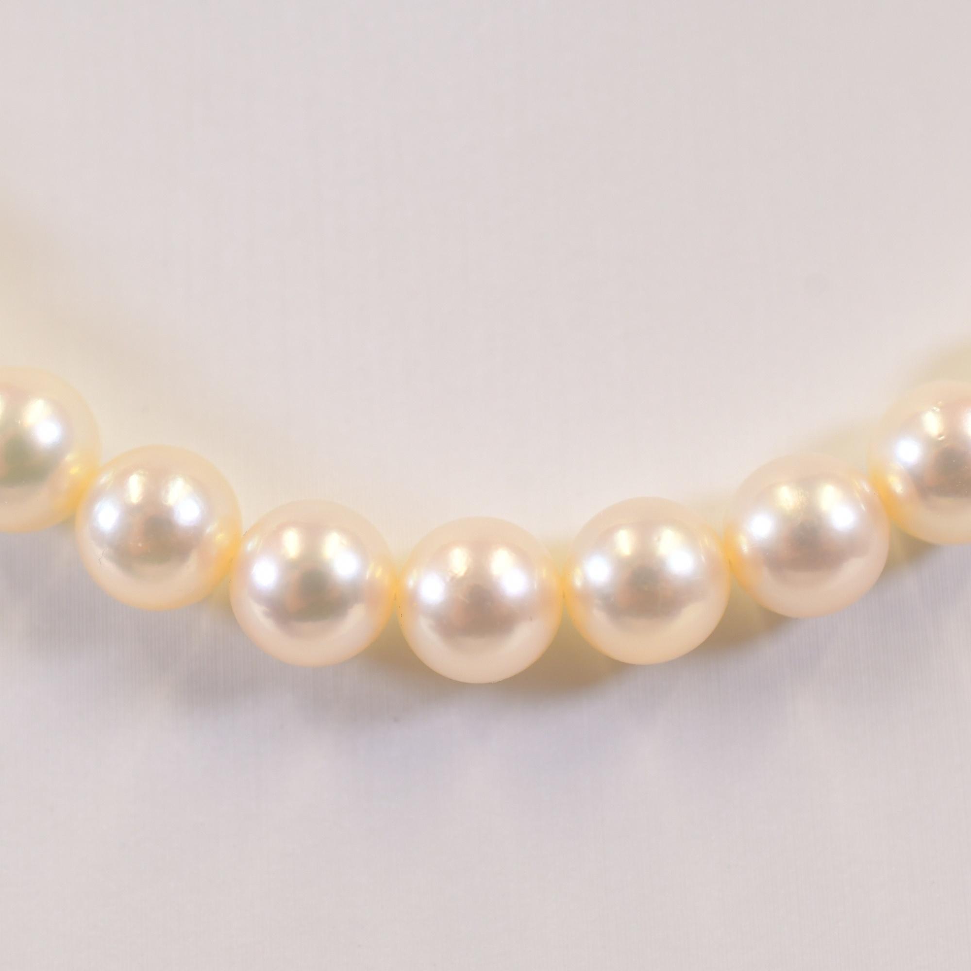 ミキモト パールネックレス K14WG 6.5mm Bランク