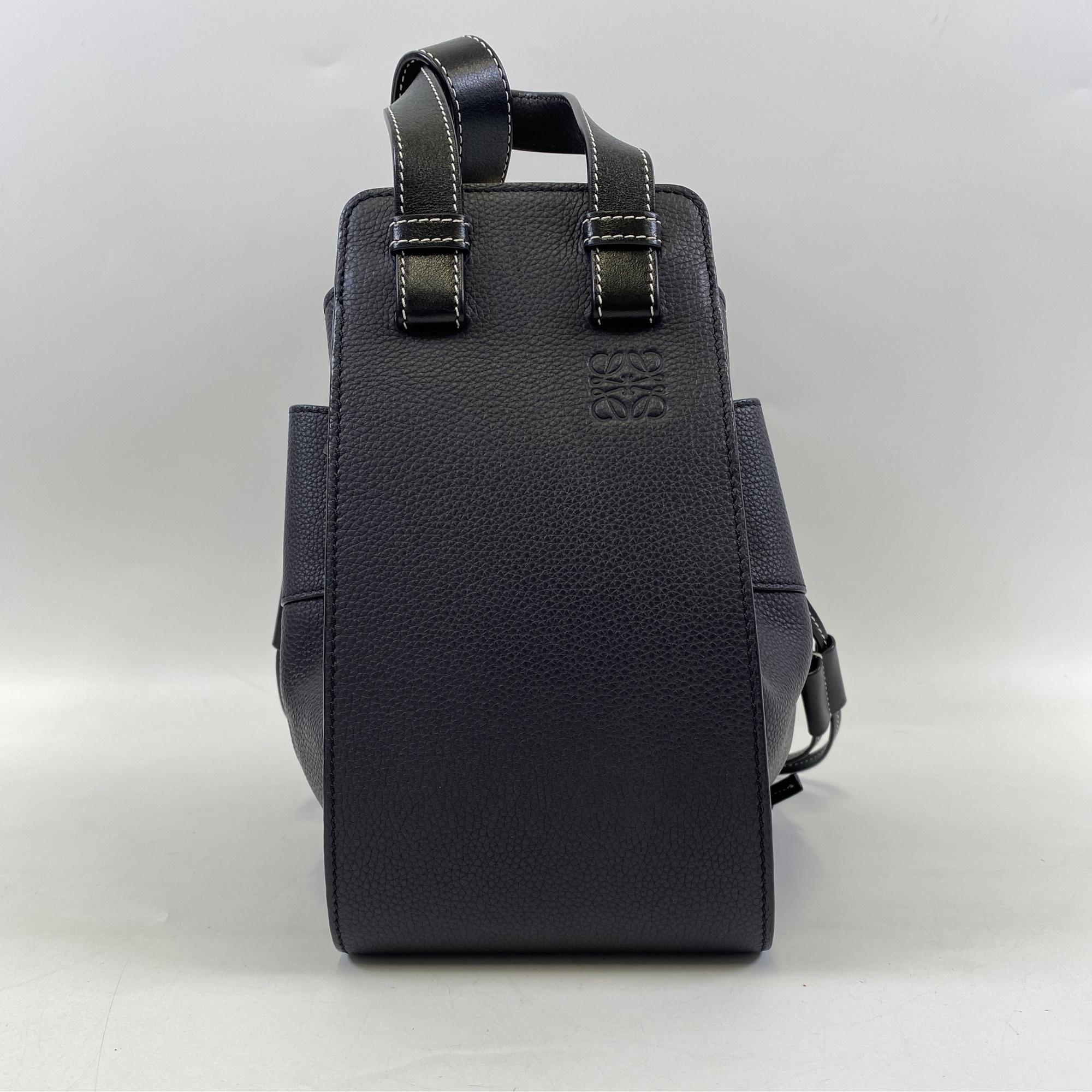 ロエベ ハンモック スモール ネイビー レザー Aランク