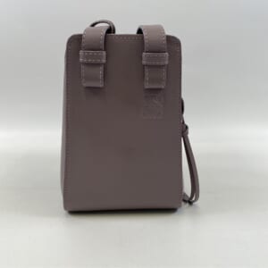 ロエベ ハンモック コンパクト 2way ハンドバッグ オーベルジーヌ レザー