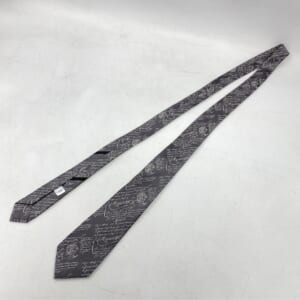 ベルルッティ カリグラフィ ネクタイ グレー シルク