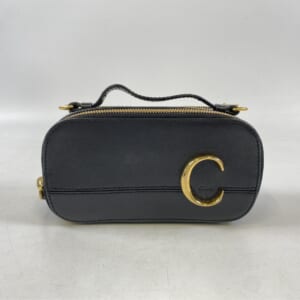 クロエ クロエC 2WAY ミニ バニティバッグ 黒 レザー