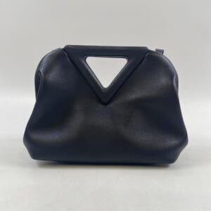 ボッテガヴェネタ ポイント ショルダーバッグ 黒 レザー