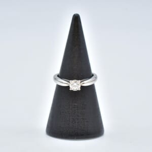 ヴァンクリーフ＆アーペル ボヌール ソリティア 1Pダイヤ リング Pt950 0.31ct
