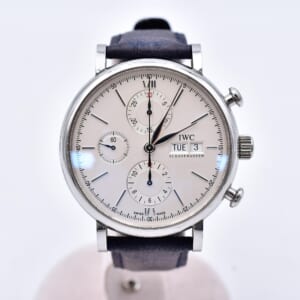 IWC ポートフィノ クロノグラフ シルバー文字盤 SS×革/AT IW391007