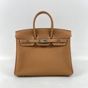 エルメス バーキン25 トゴ ゴールド SV金具 U刻印