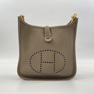 エルメス エブリン23 エトゥープ トリヨン GD金具 K刻印