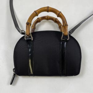 グッチ バンブー ミニハンドバッグ 2WAY ブラック レザー 039 1705