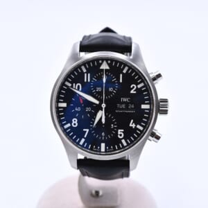 IWC パイロット・ウォッチ・クロシェットノグラフ 黒文字盤 SS×ラバー/AT IW377709