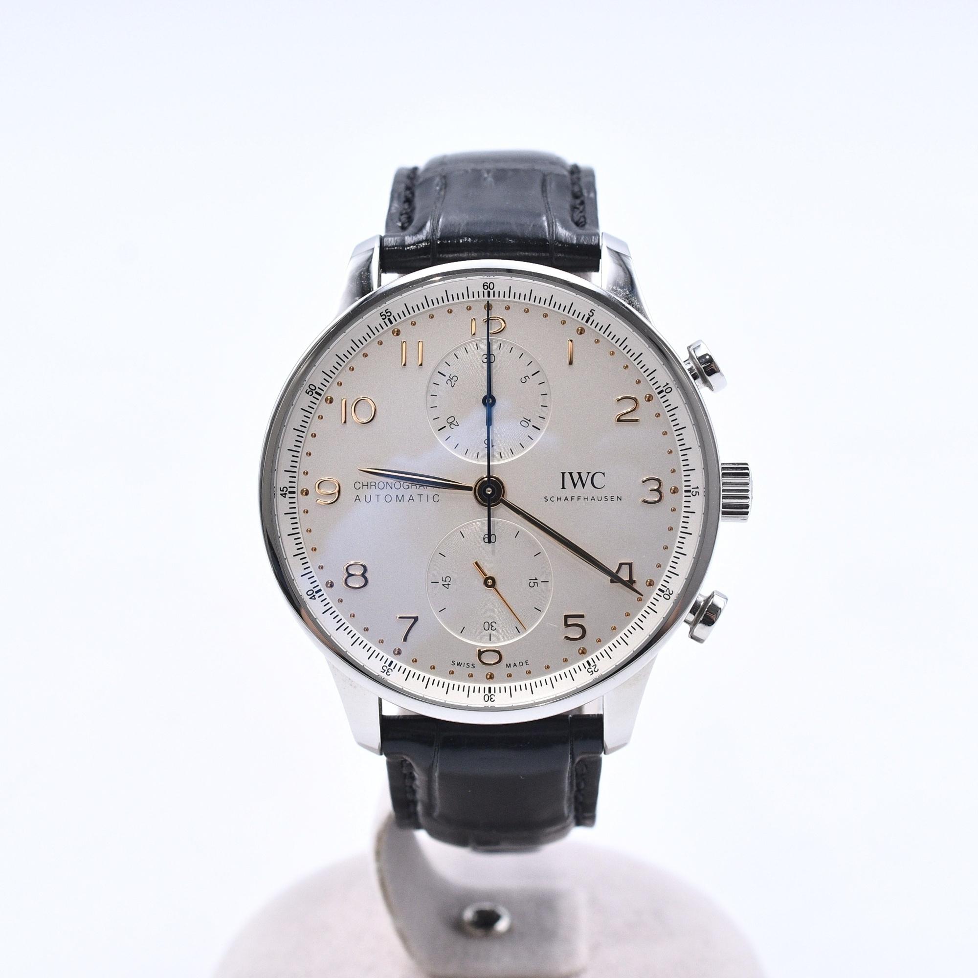 IWC ポルトギーゼ アイボリー文字盤 SS×革/AT Bランク