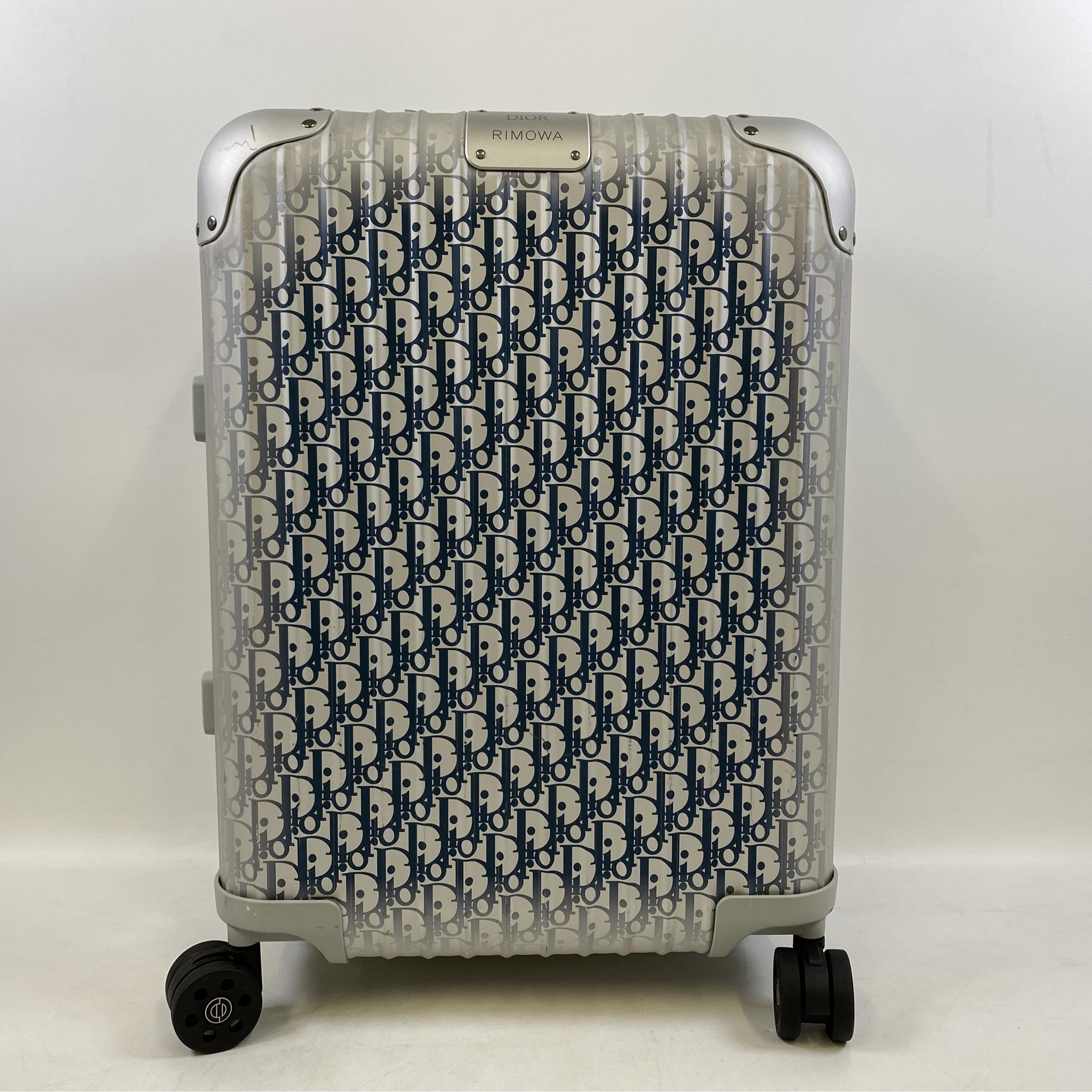 ディオール DIOR × RIMOWA キャリーオン ラゲッジ オブリーク トロッター Bランク