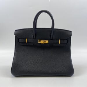エルメス バーキン25 黒 トリヨン GD金具 □L刻印