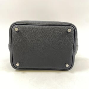エルメス ピコタンロックタッチPM 黒 トリヨン×アリゲーター SV金具 U刻印