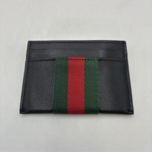 グッチ ウェブトレードマーク 黒 レザー 867277