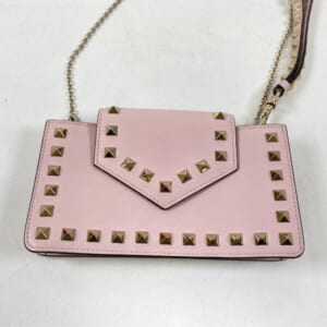 ヴァレンティノ ガラヴァーニ ロックスタッズ バッグ ピンク レザー RW2P0Q13BOL