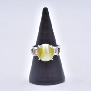 クリソベリ・キャッツアイリング Pm900 5.73ct 0.67ct