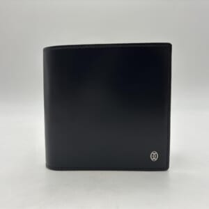 カルティエ マストライン 二つ折り財布 レザー 黒