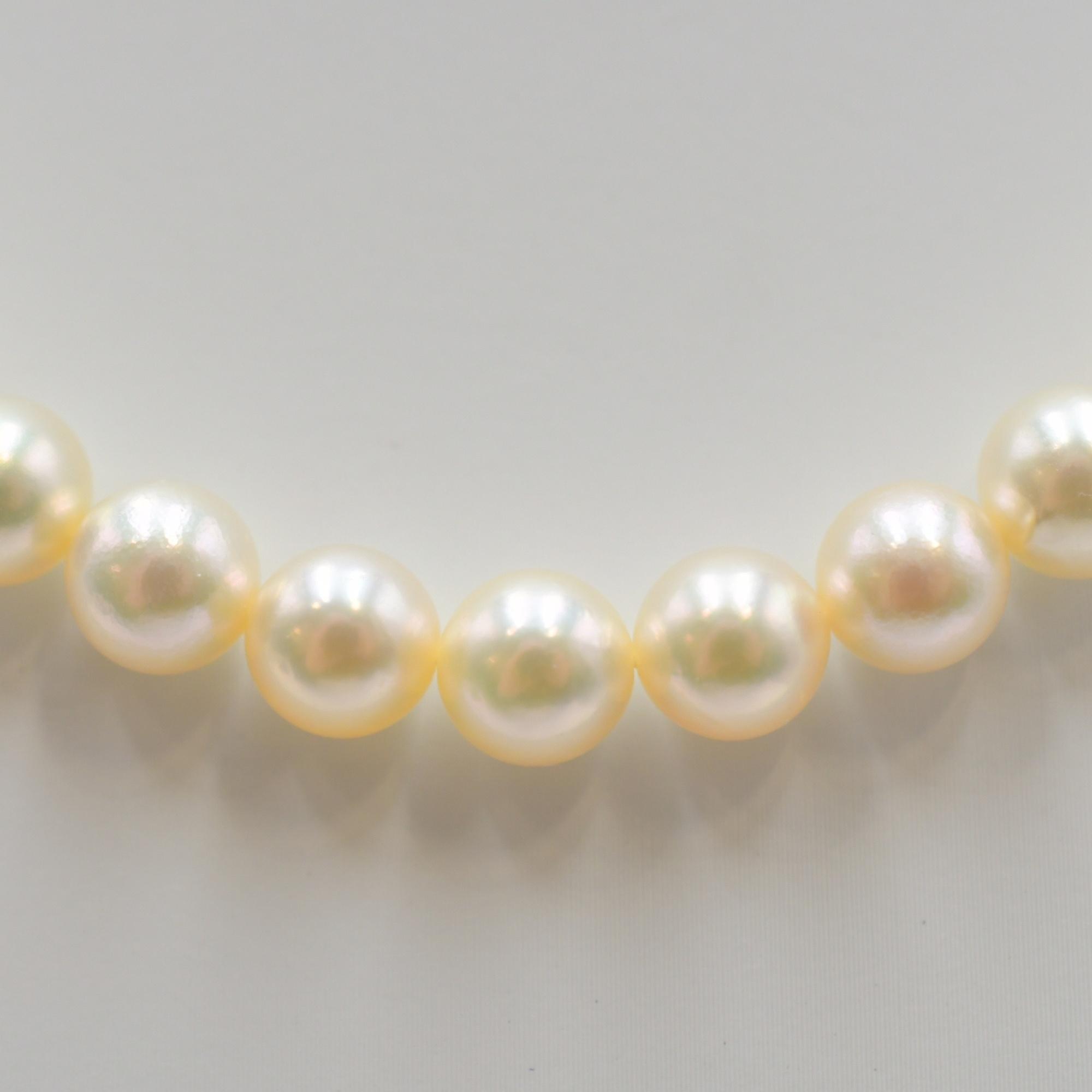 タサキ パールネックレス S刻印 6.4mm～6.8mm Bランク