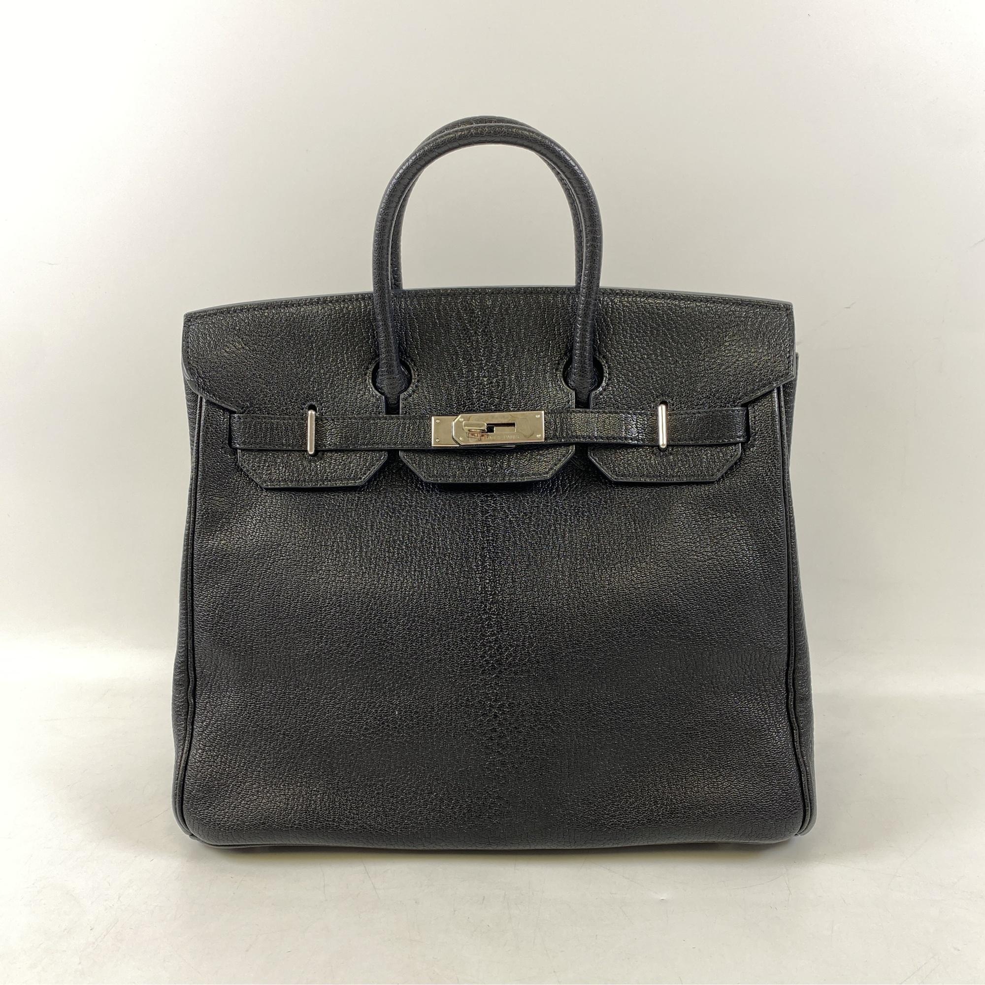 エルメス オータクロア32 黒 アルデンヌ SV金具 □K刻印
