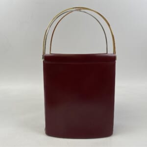 カルティエ トリニティ ハンドバッグ レッド レザー
