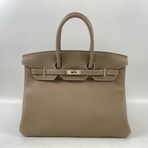 エルメス バーキン35 エトゥープ トゴ SV金具 K刻印
