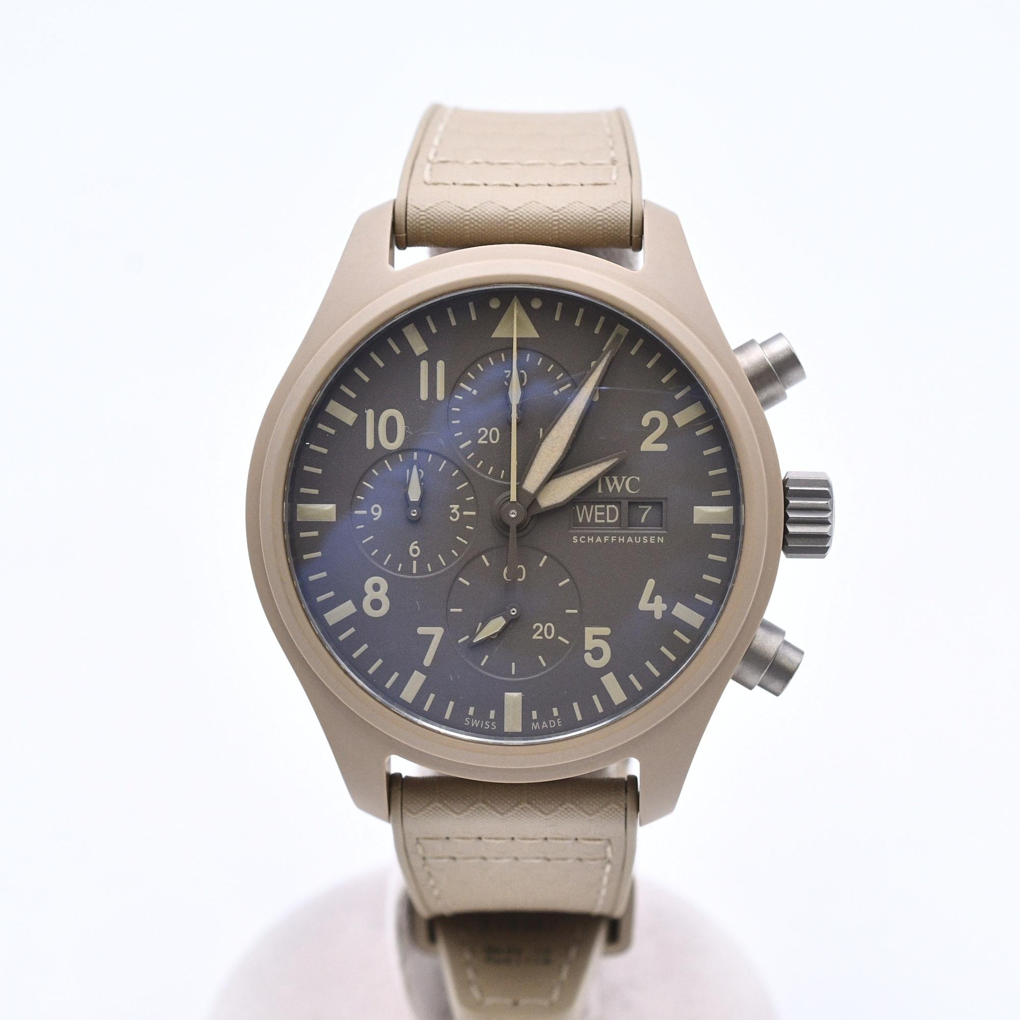 IWC パイロットウォッチ クロノグラフ トップガン モハーヴェ デザート ベージュ文字盤 セラミック/AT Bランク