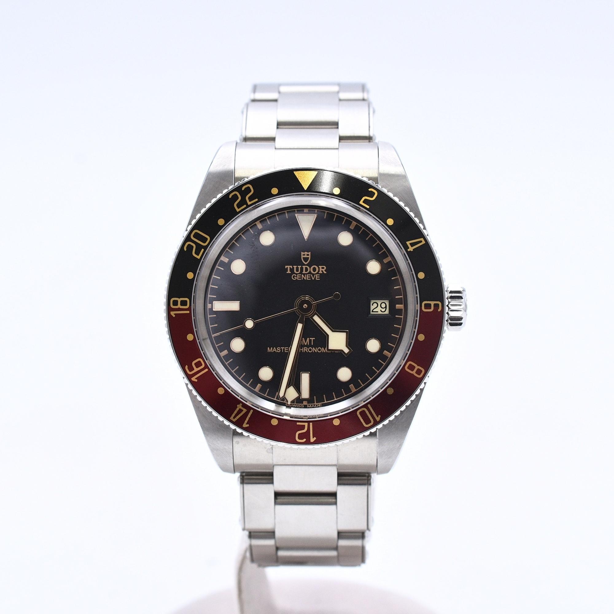 チューダー ブラックベイGMT 黒文字盤 SS/AT Bランク