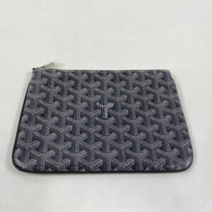ゴヤール セナPM クラッチバッグ グレー レザー