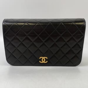 シャネル マトラッセ24 フルフラップ シングルフラップシングルチェーンショルダーバッグ ラムスキン GD金具