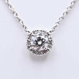 ティファニー ソレスト ダイヤネックレス Pt950 0.27ct F/VS1/EX/Non