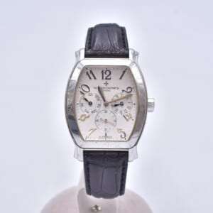 ヴァシュロン・コンスタンタン ロイヤルイーグル デイデイト シルバー文字盤 WG×レザー/AT 42008/000G