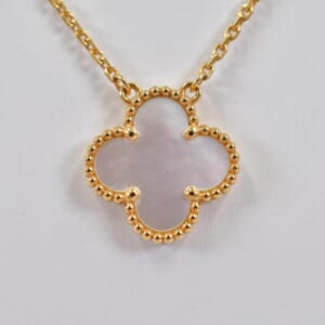 ヴァンクリーフ＆アーペル ヴィンテージアルハンブラ マザーオブパール ネックレス Au750YG VCARA45900