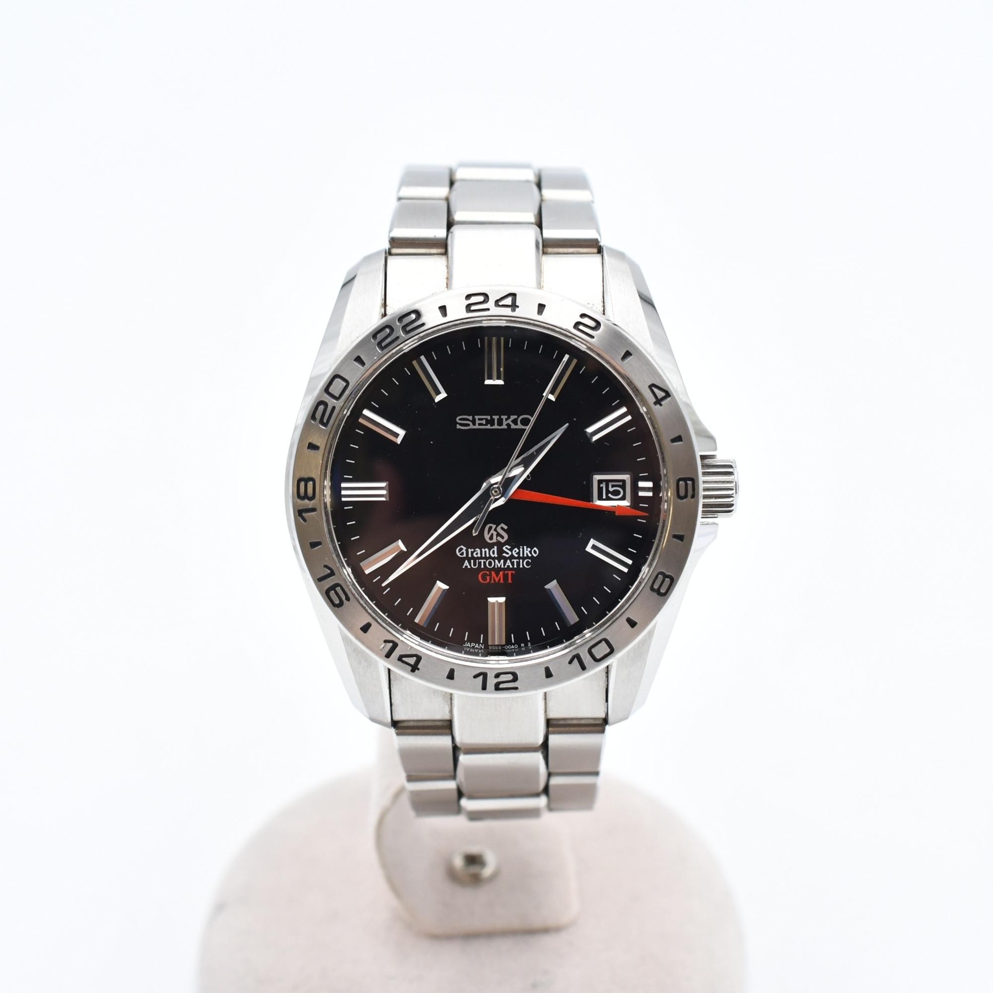 グランドセイコー メカニカル GMT 黒文字盤 SS/AT Bランク